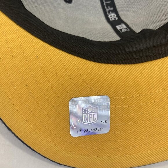 Los Angeles Chargers Hat Cap Fitted Mens 7 1/2 Navy Gray NFL Football New Era - Picture 9 of 11